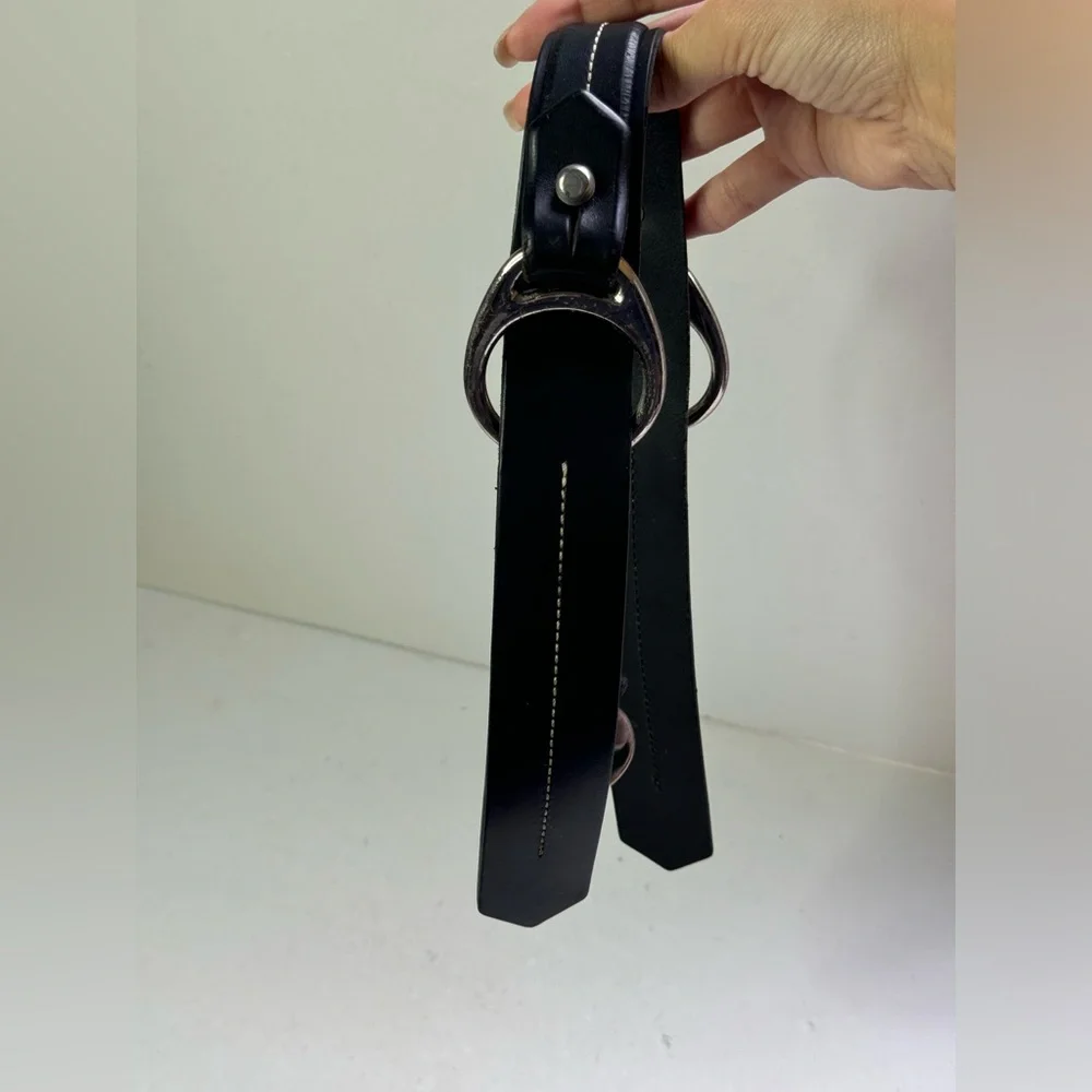 Dooney & Bourke Black Leather Replacement Strap Handle w Charm